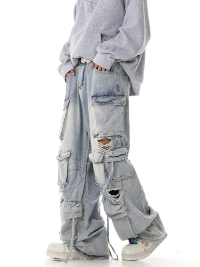 Ultimate Destroyed Baggy Cargo Jeans