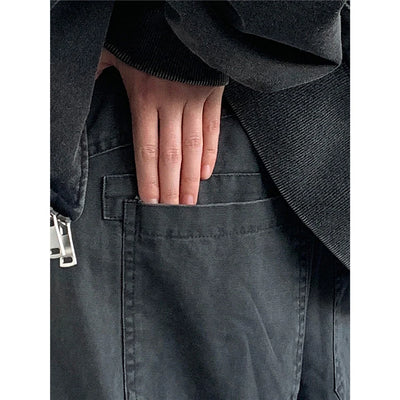 Ultra Baggy Washed Canvas Cargo Pants