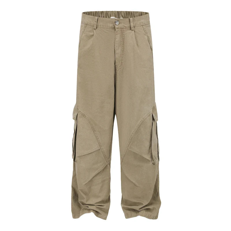 Ultra Baggy Washed Canvas Cargo Pants