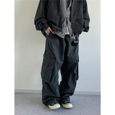 Ultra Baggy Washed Canvas Cargo Pants