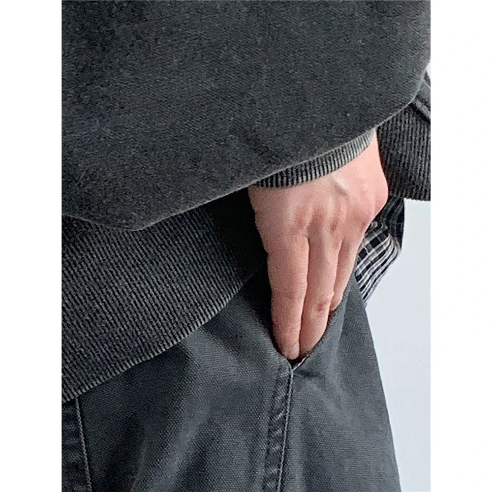 Ultra Baggy Washed Canvas Cargo Pants