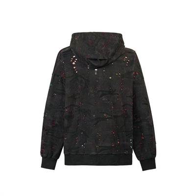 VANCARHELL Gradient Loopback Camo Zip-up Hoodie