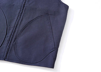 Vintage Style Wool Lined Workwear Vest