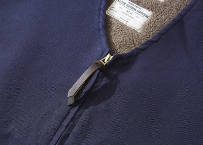 Vintage Style Wool Lined Workwear Vest