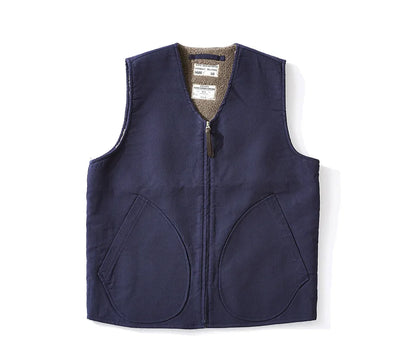 Vintage Style Wool Lined Workwear Vest