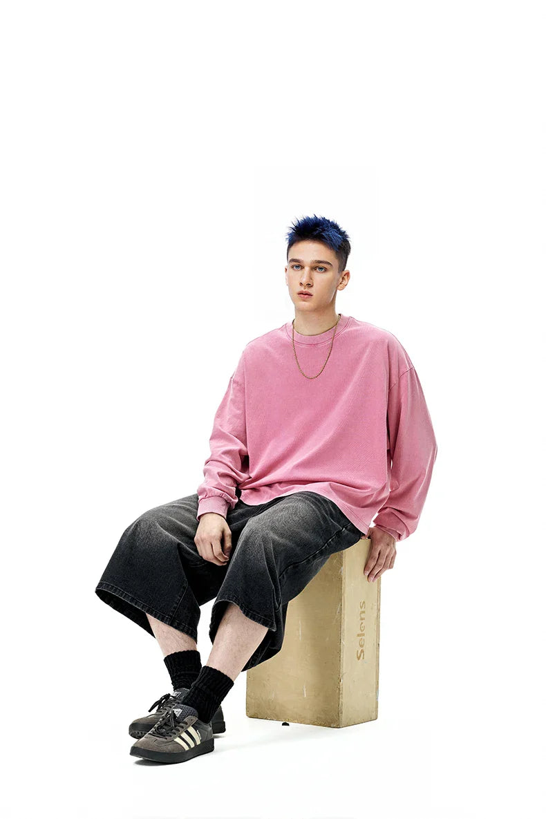 Vintage Wash Boxy Long Sleeve T-Shirt