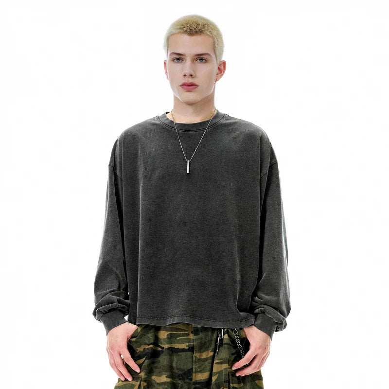 Vintage Wash Boxy Long Sleeve T-Shirt