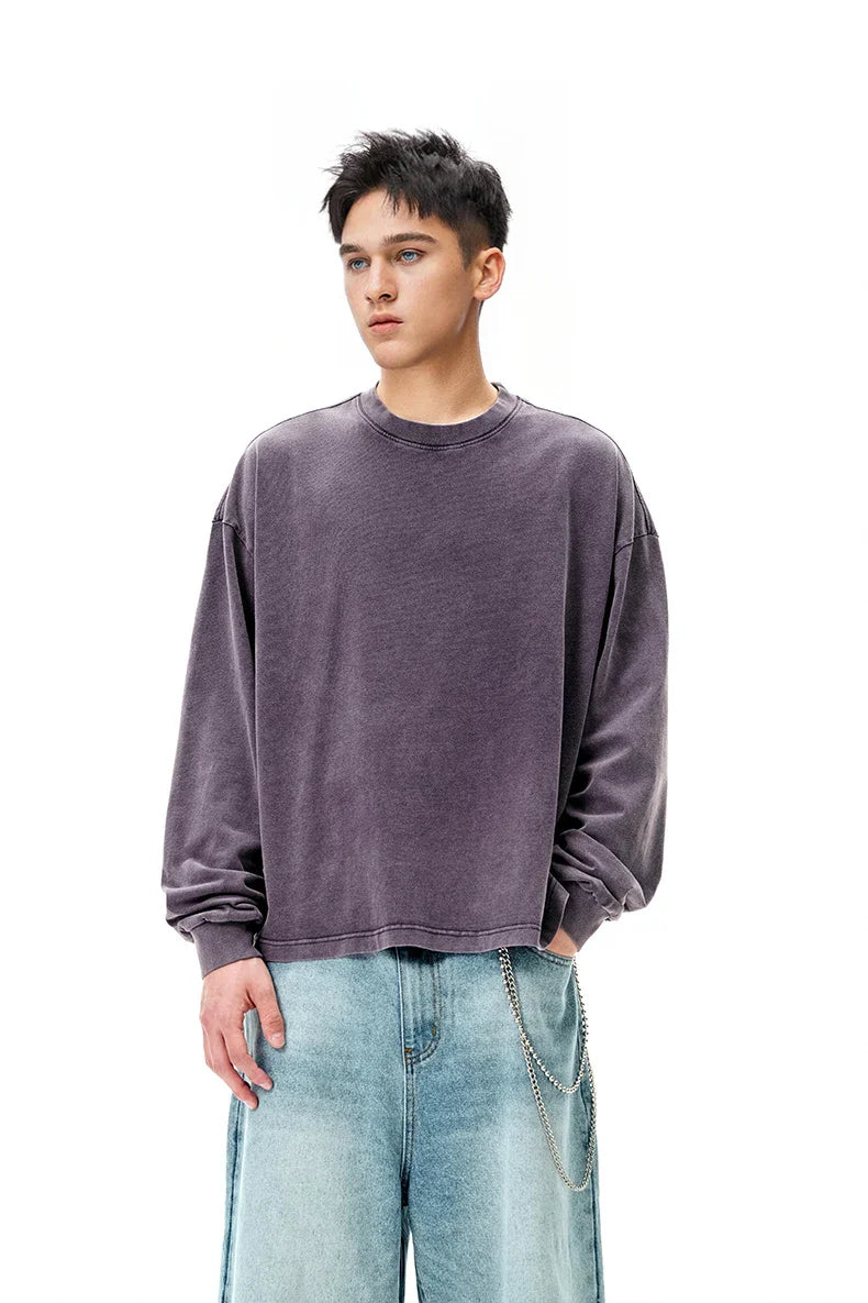 Vintage Wash Boxy Long Sleeve T-Shirt