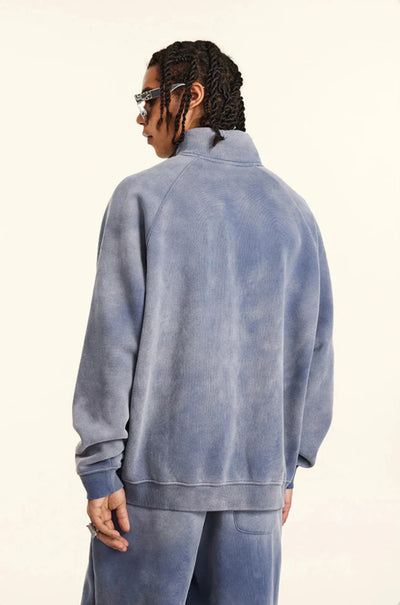Vintage Wash1/4 Zip Sweatshirt