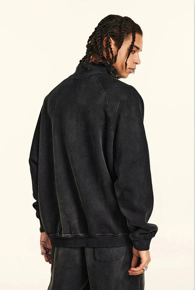 Vintage Wash1/4 Zip Sweatshirt