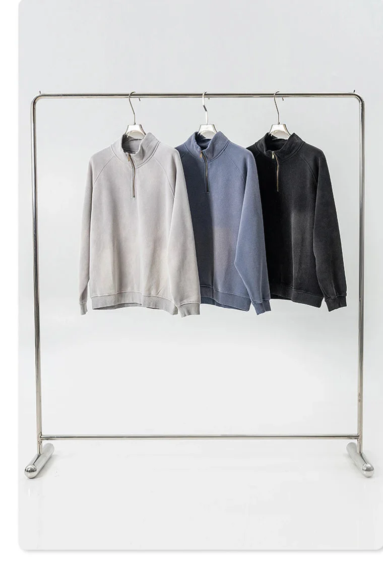 Vintage Wash1/4 Zip Sweatshirt