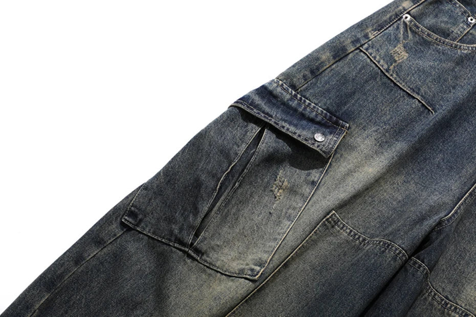 Warped Denim Cargo Jeans
