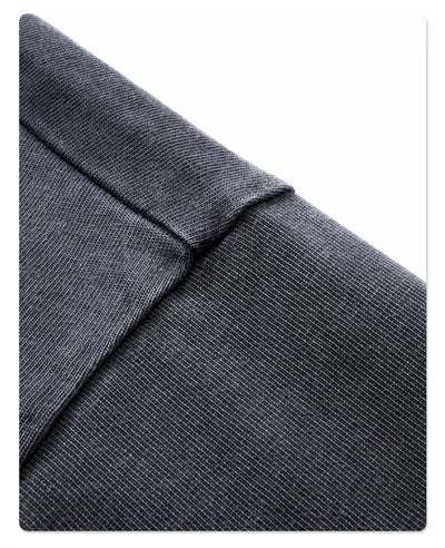Washed Mock Double Layer Long Sleeve T-Shirt
