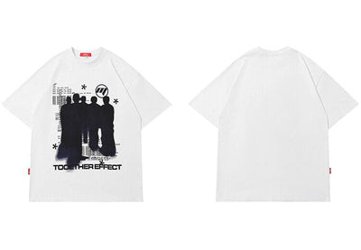 Y2K Grunge Silhouette Graphic T-Shirt