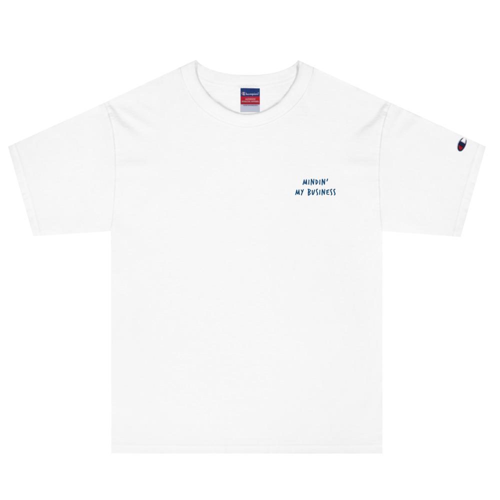 AFFICIAL x CHAMPION 'Mindin' my Business' Embroidered T-Shirt