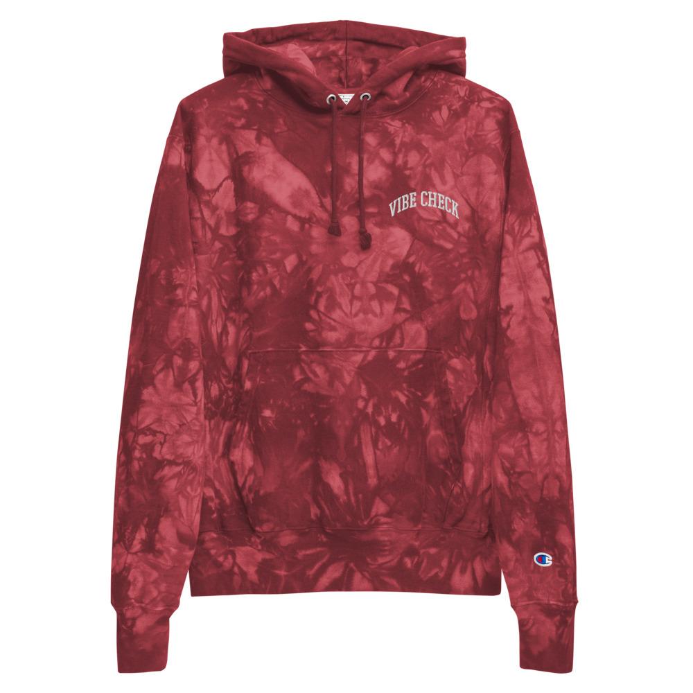 AFFICIAL x CHAMPION 'Vibe Check' Unisex tie-dye hoodie