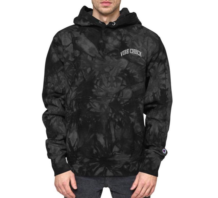 AFFICIAL x CHAMPION 'Vibe Check' Unisex tie-dye hoodie