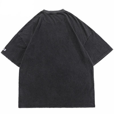 BLACK AIR 'Destruction' Washed Cotton Oversize T-Shirt