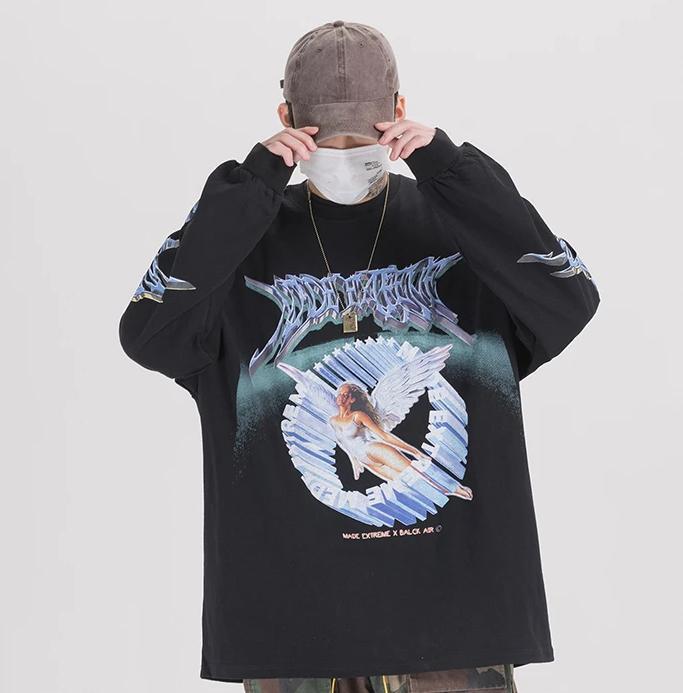 'Made Extreme' Metal Graphic Long Sleeve T-Shirt