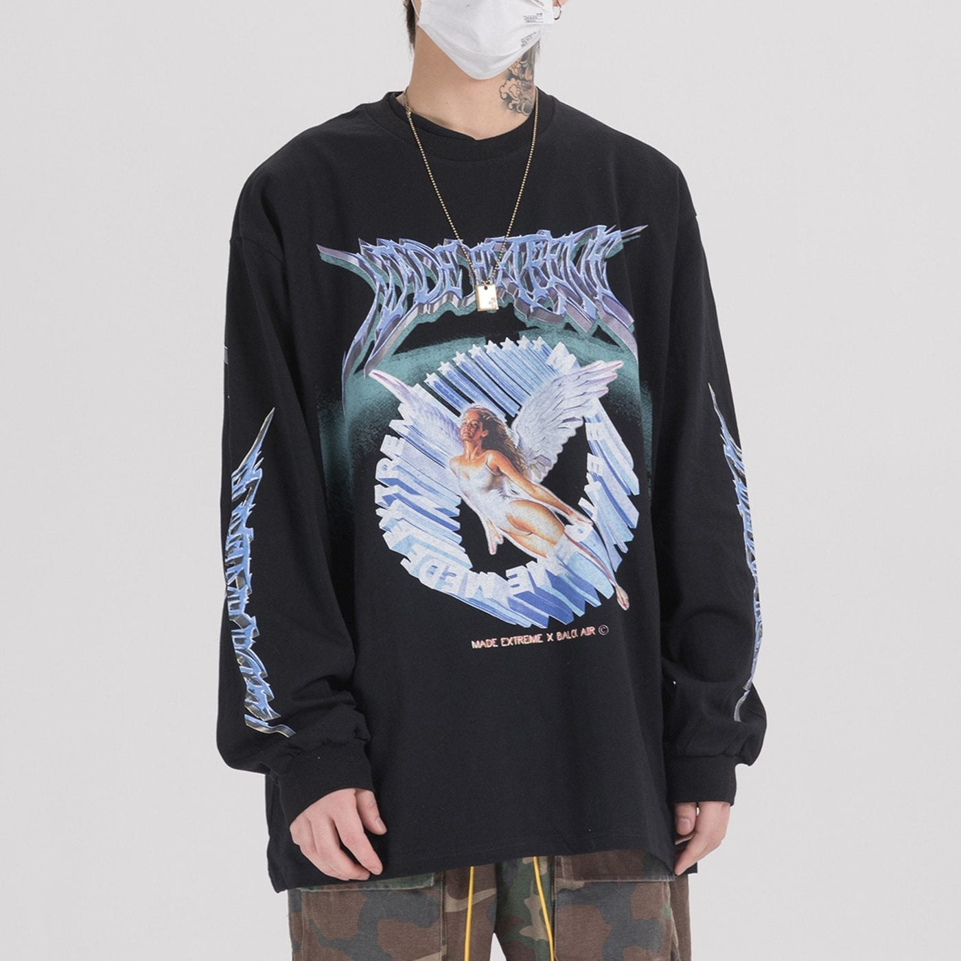 'Made Extreme' Metal Graphic Long Sleeve T-Shirt